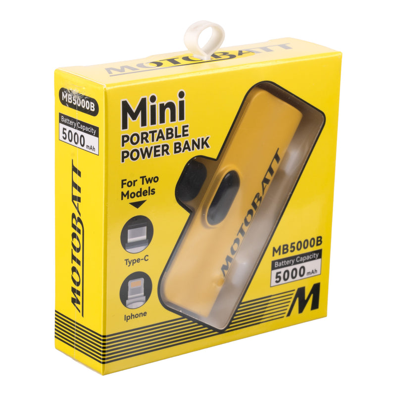 Load image into Gallery viewer, Motobatt Lithium Mini Portable Power Bank 5000mAh