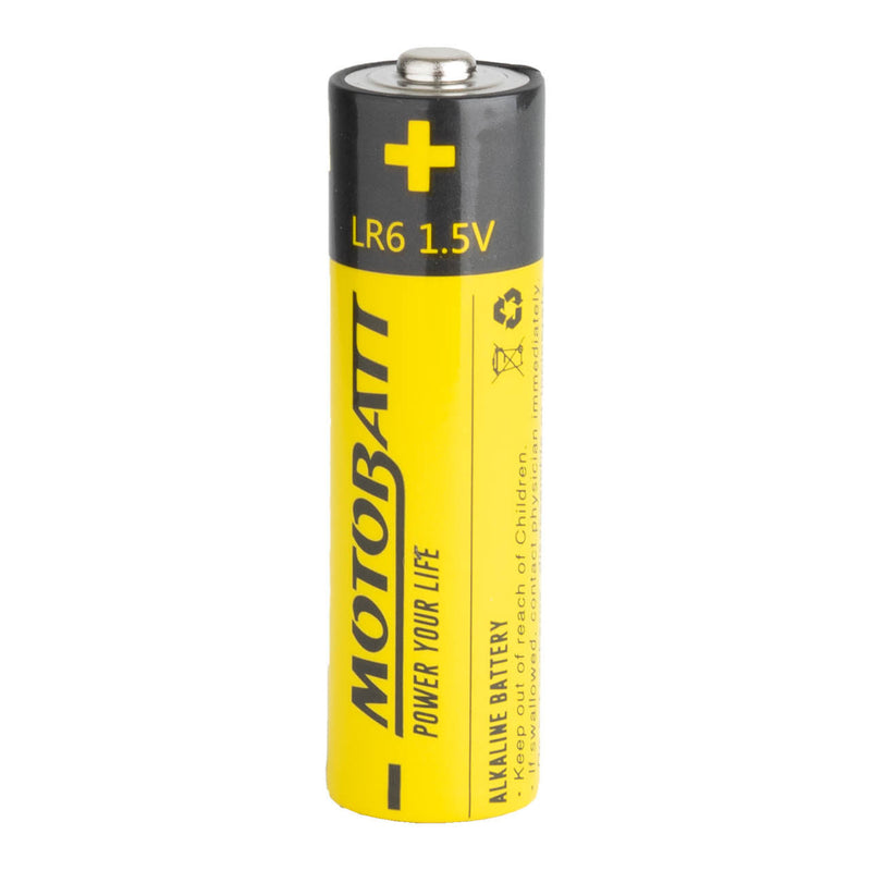 Load image into Gallery viewer, Motobatt AA (LR6) 1.5 Alkaline Battery 4 per Card (10Box)