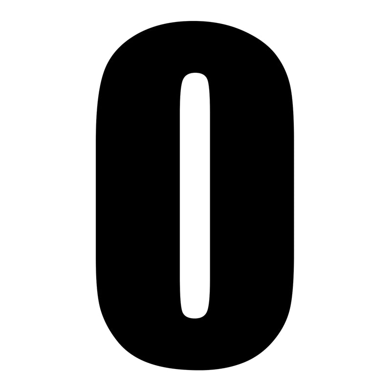 Load image into Gallery viewer, Whites Race Number - Black #0 (10 Pack)