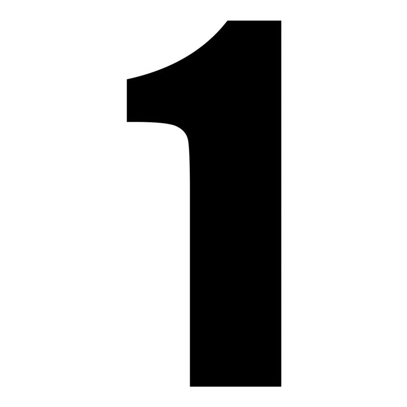 Load image into Gallery viewer, Whites Race Number - Black #1 (10 Pack)