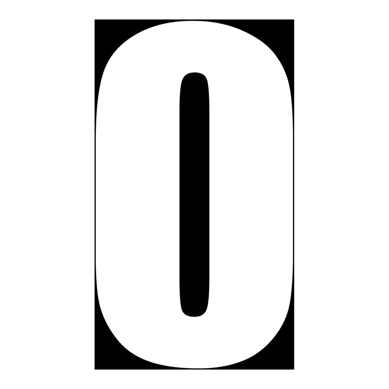 Load image into Gallery viewer, Whites Race Number - White #0 (10 Pack)