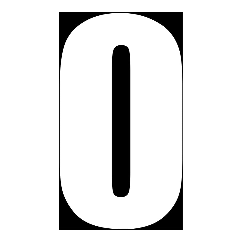 Load image into Gallery viewer, Whites Race Number - White #0 (10 Pack)