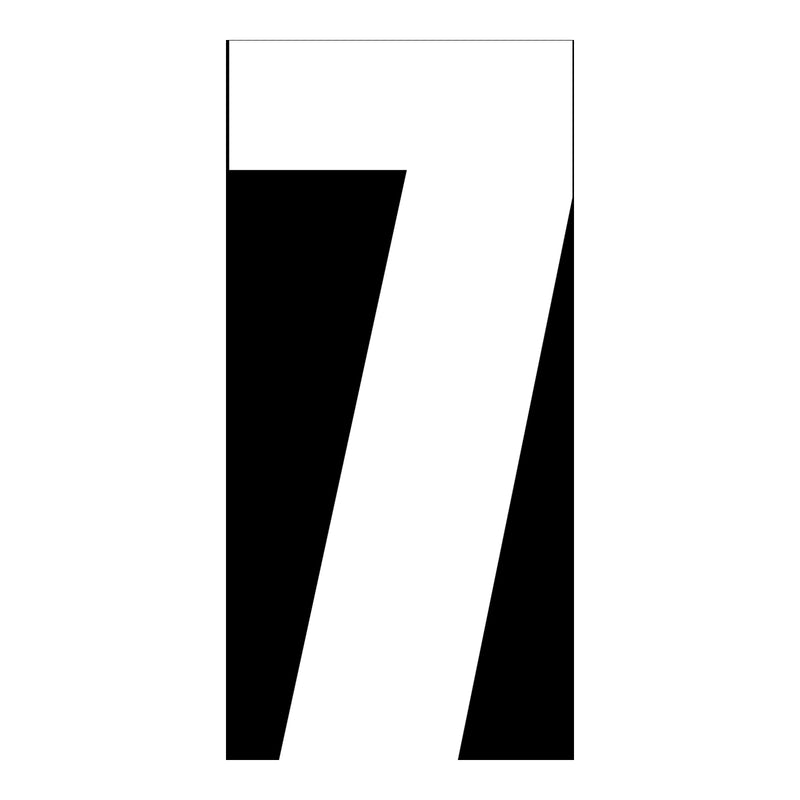 Load image into Gallery viewer, Whites Race Number - White #7 (10 Pack)