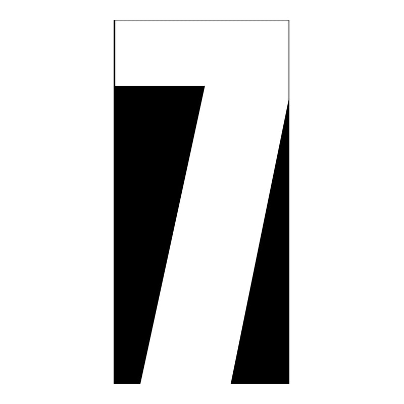 Load image into Gallery viewer, Whites Race Number - White #7 (10 Pack)