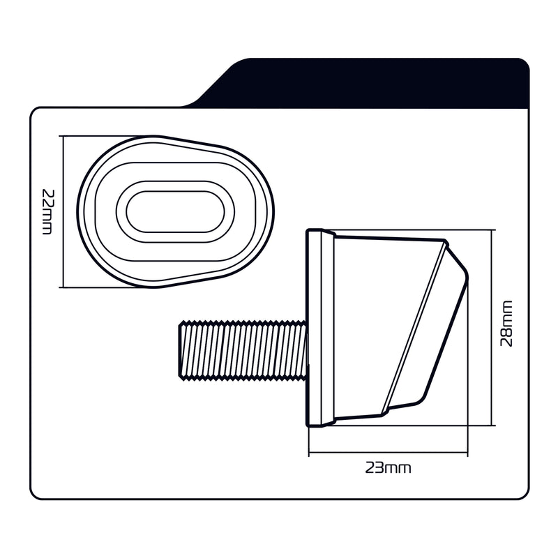 Load image into Gallery viewer, Oxford Dark Eye Micro Indicator Flush Fit