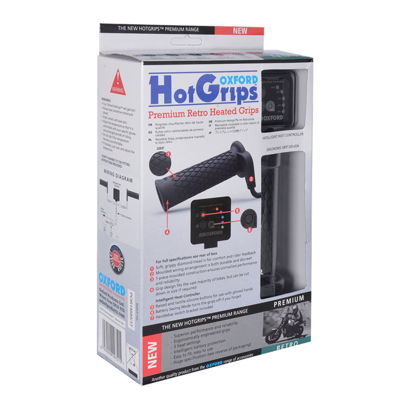 Load image into Gallery viewer, Oxford HotGrips® Premium Retro with V8 Switch