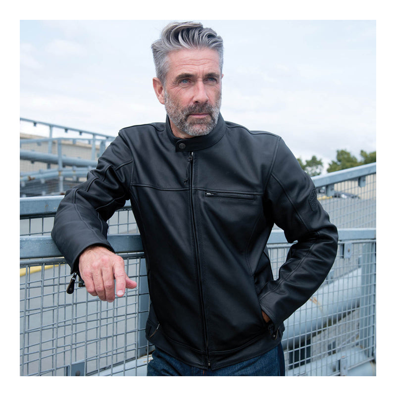 Load image into Gallery viewer, Oxford Walton Leather Jacket - Black