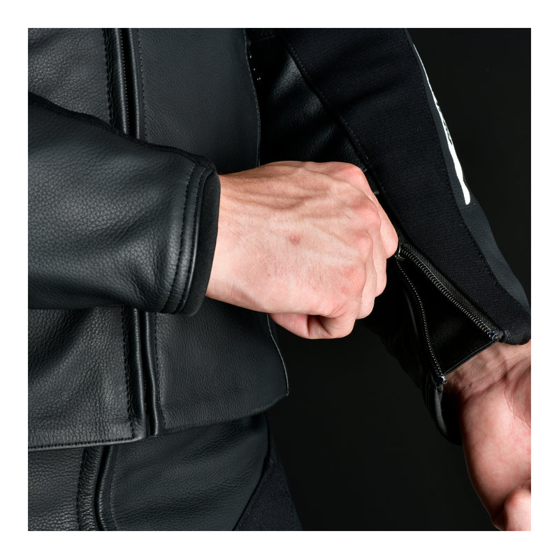 Load image into Gallery viewer, Oxford Nexus 1.0 Leather Men's Jacket - Stealth Black