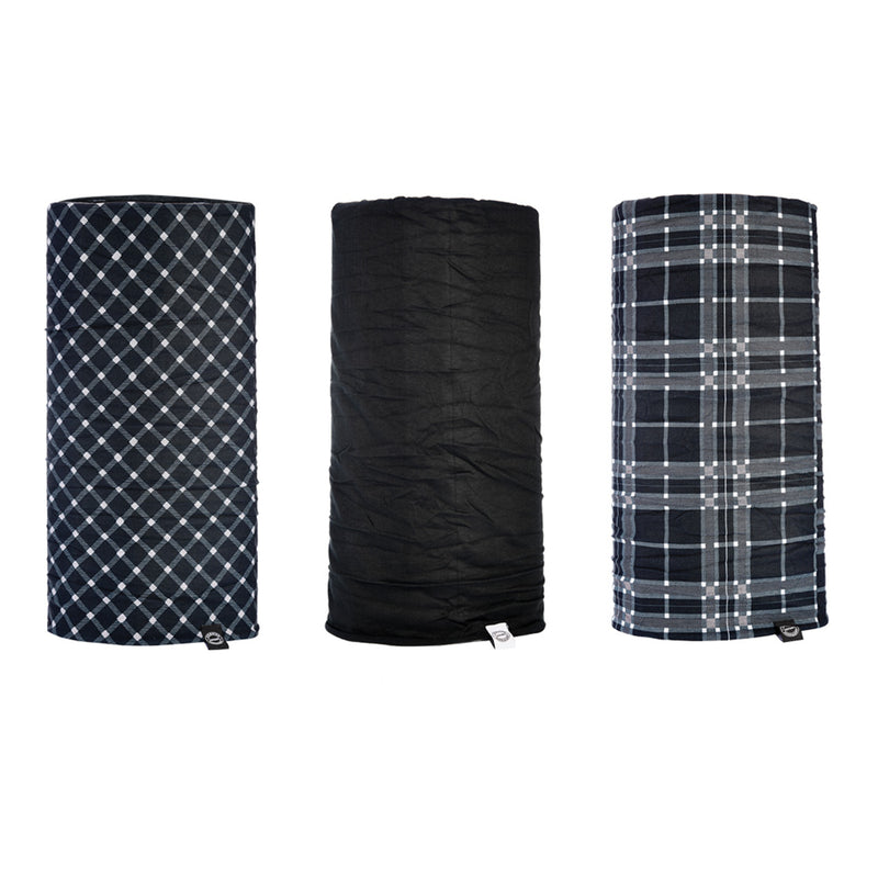 Load image into Gallery viewer, Oxford Comfy - Black & White Tartan (3 Pack)