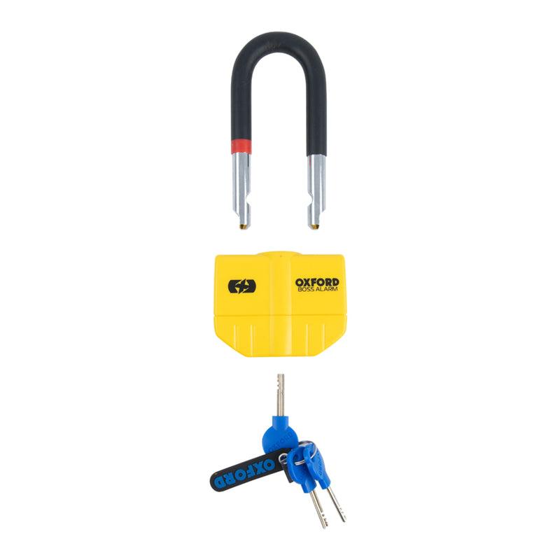 Load image into Gallery viewer, Oxford Disc Lock Alarm Boss 14mm - Yellow