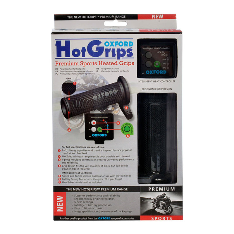 Load image into Gallery viewer, Oxford Hot Grips Premium Sports with V8 Switch