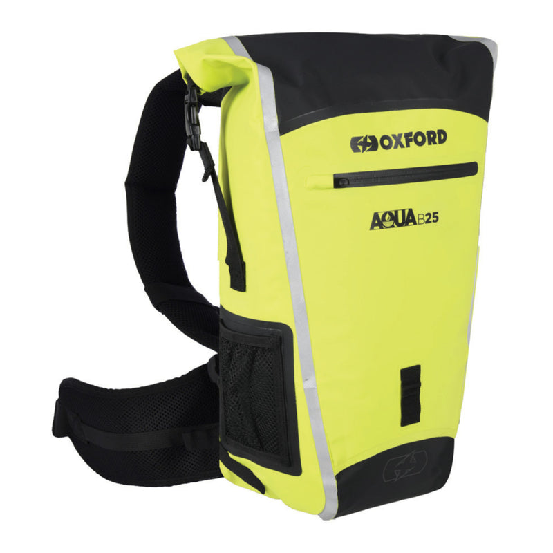 Load image into Gallery viewer, Oxford Backpack Aqua B25 - Black / Fluro Yellow