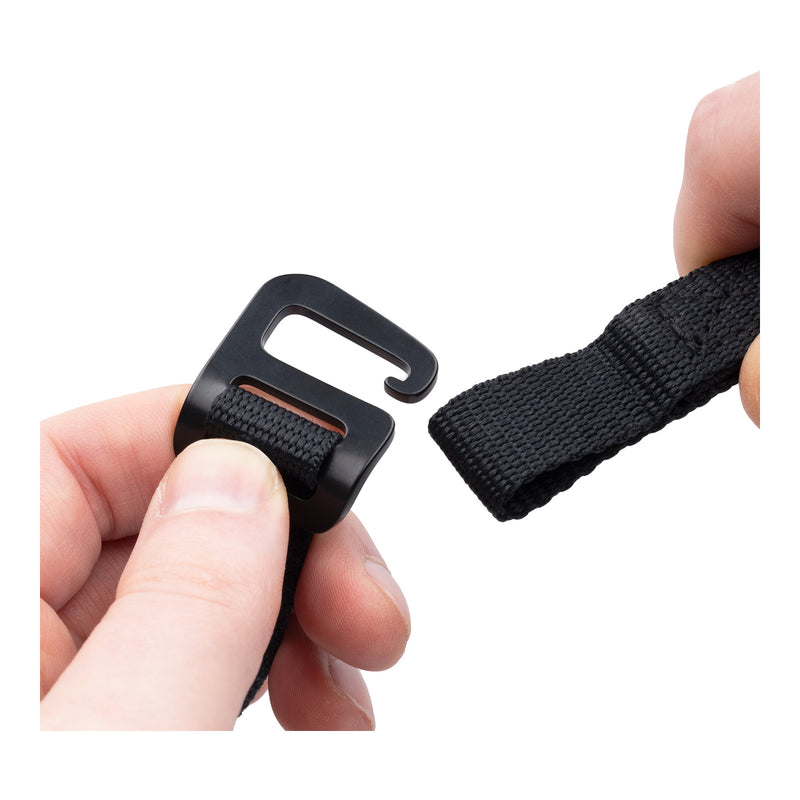 Load image into Gallery viewer, Oxford Atlas G-Hook 17mm x 1.2m - Black (Pair)