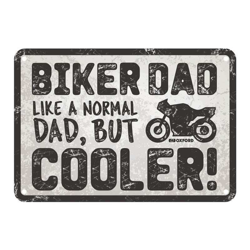 Load image into Gallery viewer, Oxford Garage Metal Sign: Biker Dad Cooler