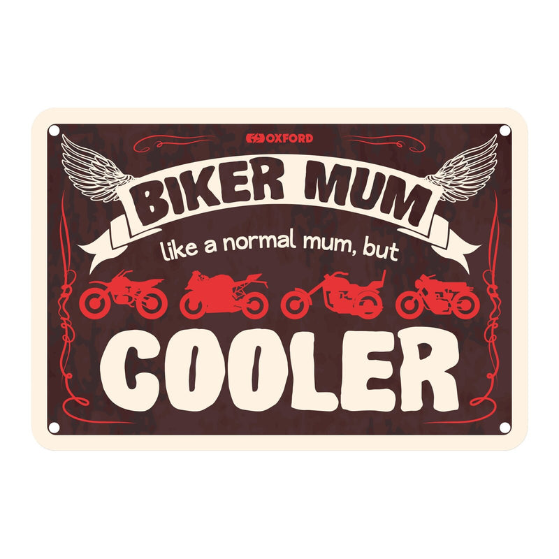 Load image into Gallery viewer, Oxford Garage Metal Sign: Biker Mum Cooler