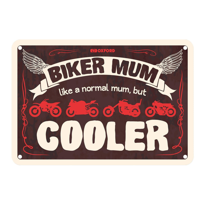 Load image into Gallery viewer, Oxford Garage Metal Sign: Biker Mum Cooler