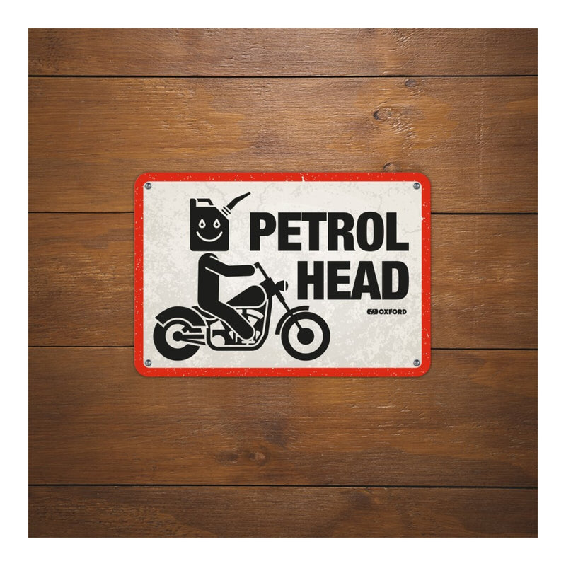 Load image into Gallery viewer, Oxford Garage Metal Sign: Petrol Head