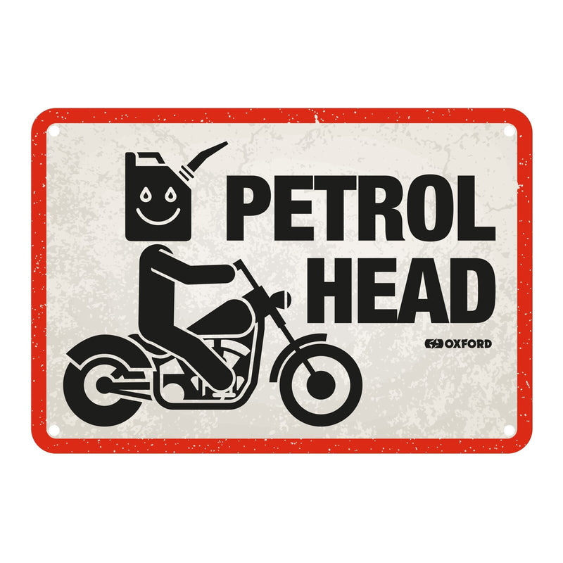 Load image into Gallery viewer, Oxford Garage Metal Sign: Petrol Head