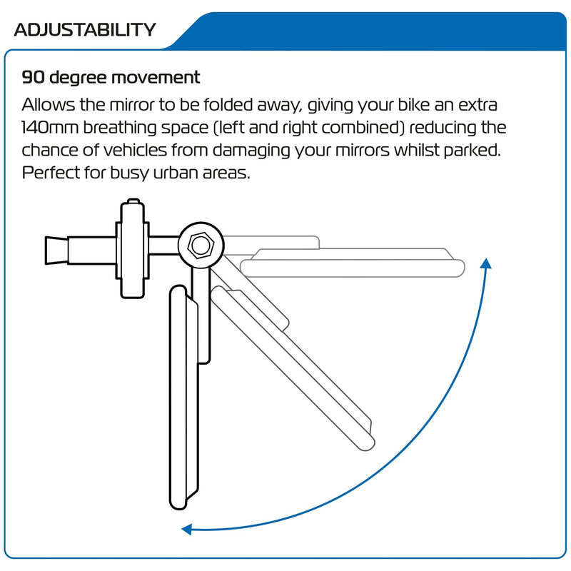 Load image into Gallery viewer, Oxford Fold Away Mirror - Black - PAIR