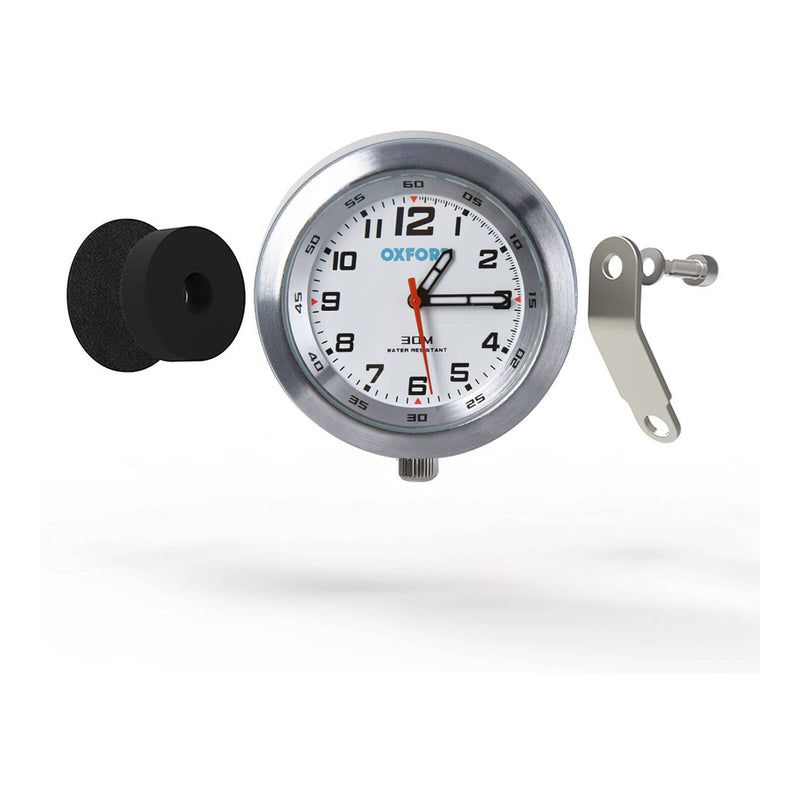 Load image into Gallery viewer, Oxford Clock Sil Case & White Face with Bracket