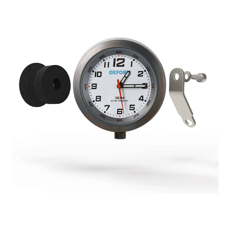 Load image into Gallery viewer, Oxford Clock Titanium Case & White Face with Bracket