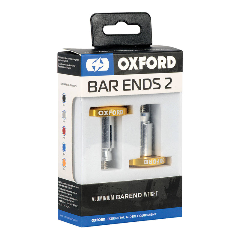 Load image into Gallery viewer, Oxford Handlebar Bar Ends 2 - Gold Anodised