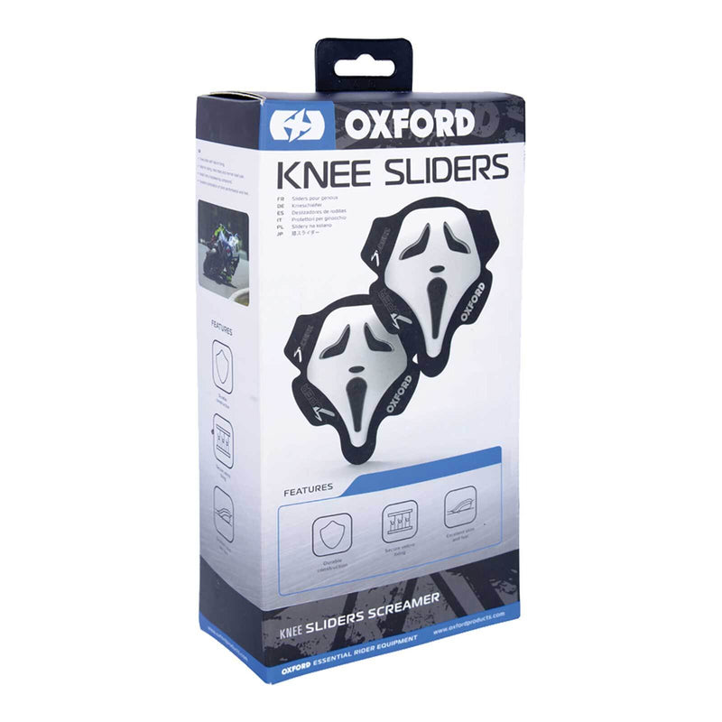 Load image into Gallery viewer, Oxford Screamer Knee Sliders - White