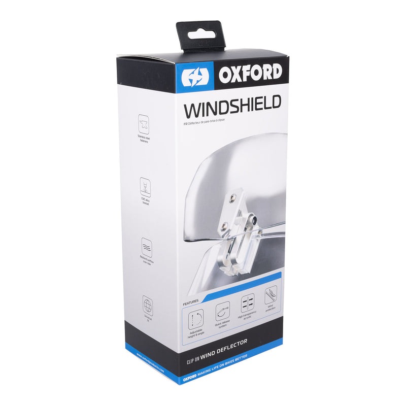 Load image into Gallery viewer, Oxford Wind Deflector Windshield - Clear 260 x 125mm