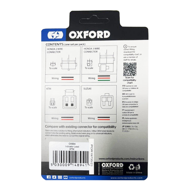 Load image into Gallery viewer, Oxford Indicator Leads KTM