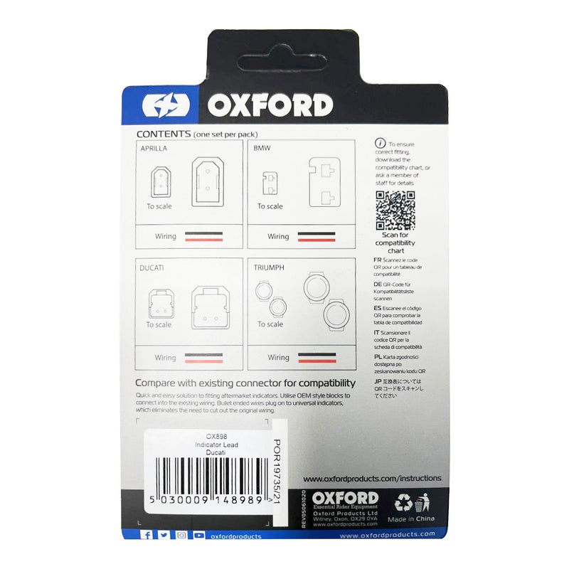 Load image into Gallery viewer, Oxford Indicator Leads Ducati