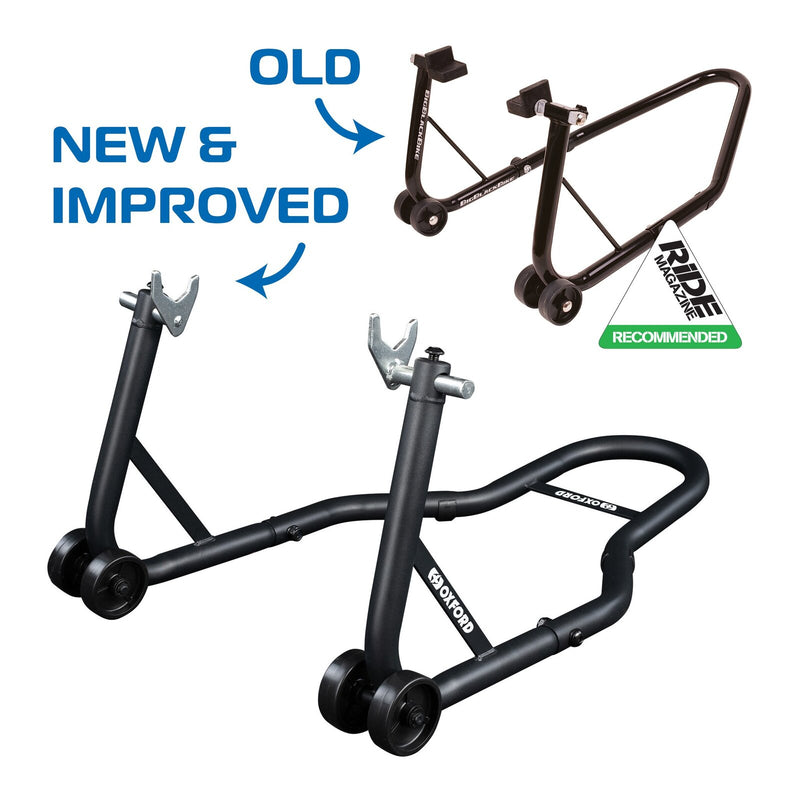 Load image into Gallery viewer, Oxford Black Rear Paddock Stand (Comes with V Hooks)
