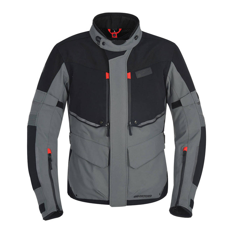 Load image into Gallery viewer, Oxford Mondial Laminate Jacket - Black / Grey