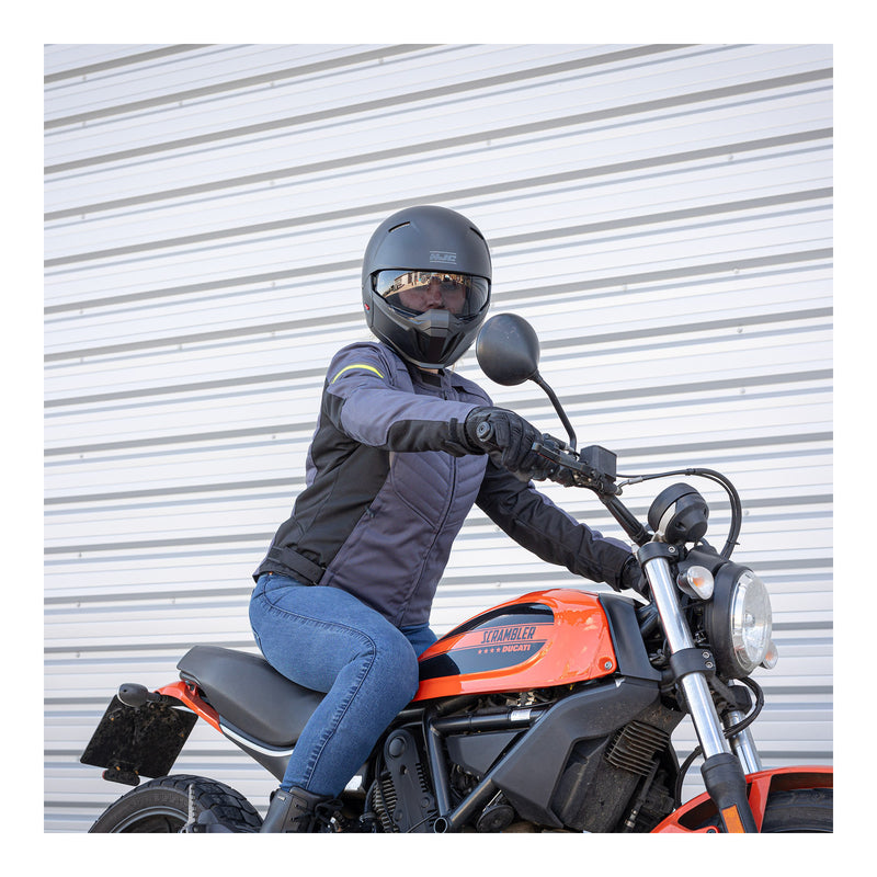 Load image into Gallery viewer, Oxford Valencia 3.0 Waterproof Dr2Dry Women's Textile Jacket - Grey / Black