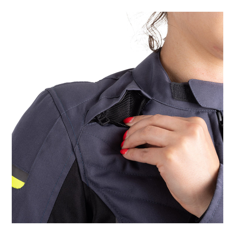 Load image into Gallery viewer, Oxford Valencia 3.0 Waterproof Dr2Dry Women's Textile Jacket - Grey / Black