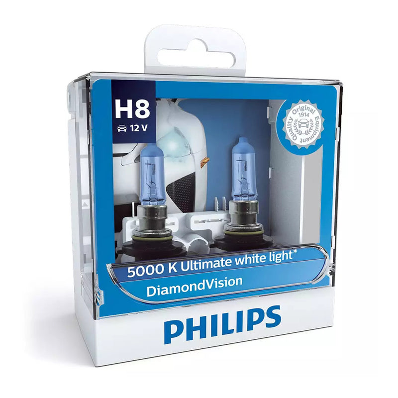 Load image into Gallery viewer, Philips Bulb H8 12360 DV 12V 35W PGJ19-1 S2 Diamond Vision (2-pack)