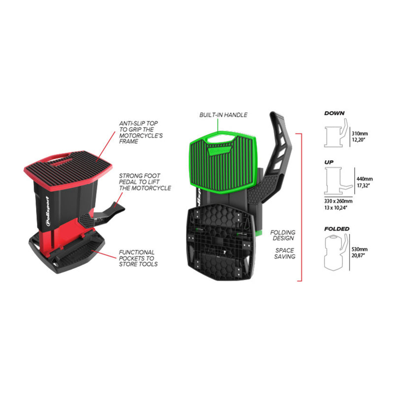 Load image into Gallery viewer, Polisport Bike Lift Stand - 04 Red