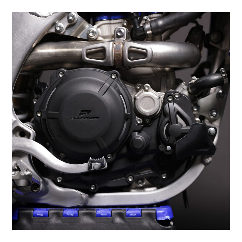 Load image into Gallery viewer, Poli Clutch & Ignition Cover Protector Kit YZ450F '23 - Black