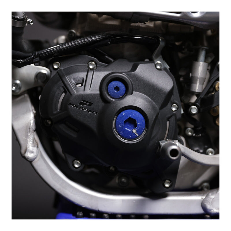 Load image into Gallery viewer, Poli Clutch & Ignition Cover Protector Kit YZ450F '23 - Black