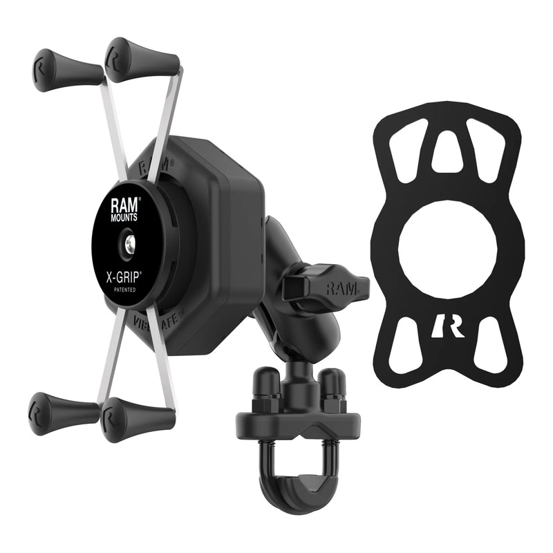 Load image into Gallery viewer, RAM X-Grip Large Phone Mount with Vibe-Safe & U-Bolt Base - Short