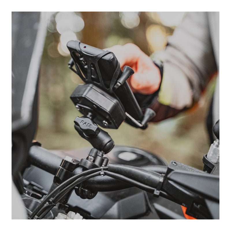 Load image into Gallery viewer, RAM X-Grip Large Phone Mount with Vibe-Safe & U-Bolt Base - Short