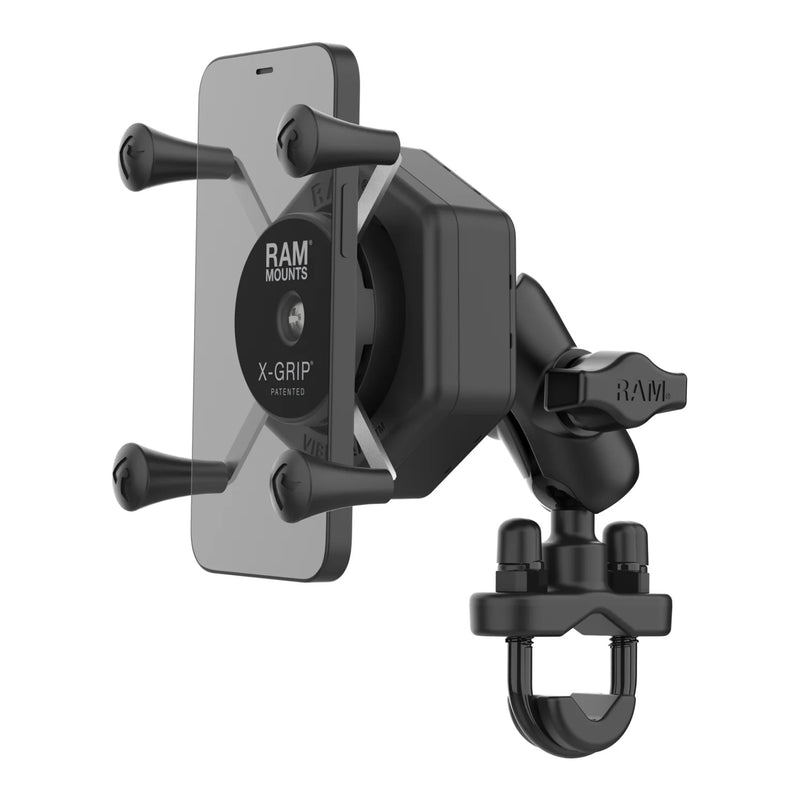 Load image into Gallery viewer, RAM X-Grip Phone Mount with Vibe-Safe & U-Bolt Base - Short