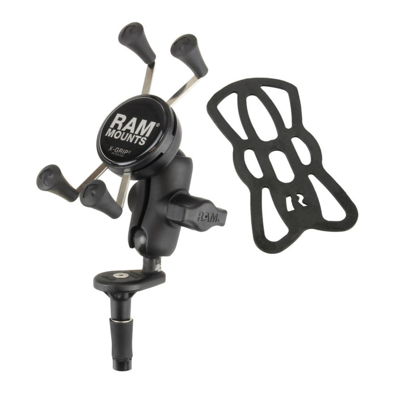 Load image into Gallery viewer, RAM X-Grip Phone Holder with Motorcycle Fork Stem Base