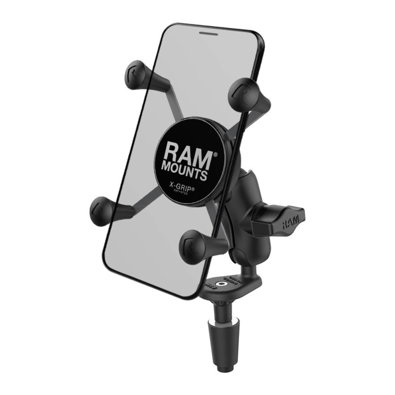 Load image into Gallery viewer, RAM X-Grip Phone Holder with Motorcycle Fork Stem Base