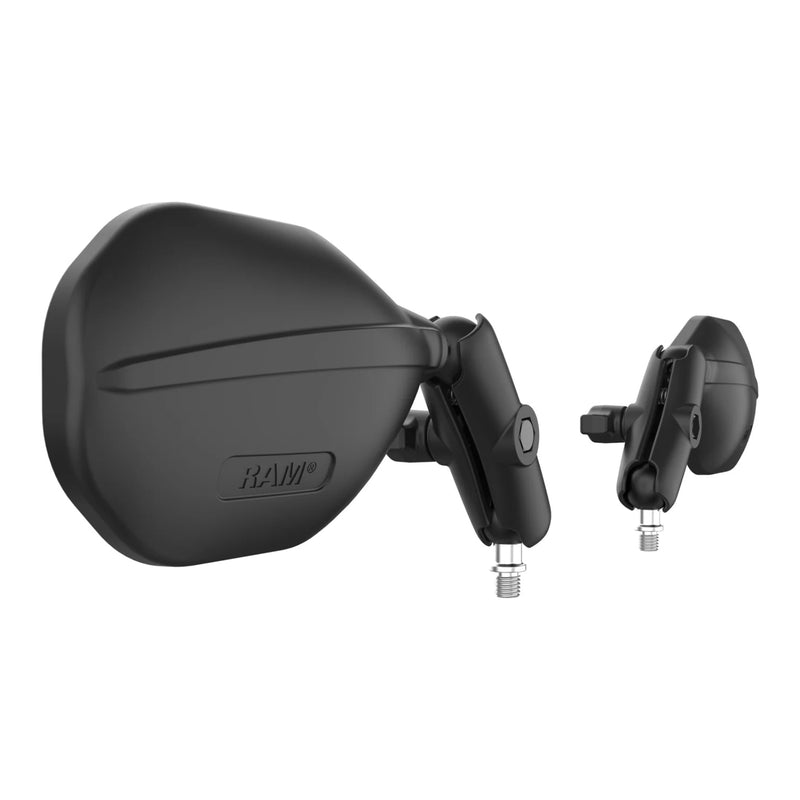Load image into Gallery viewer, RAM L+R Tough-Mirror Kit with Standard Arms + M10 X 1.25 Bases