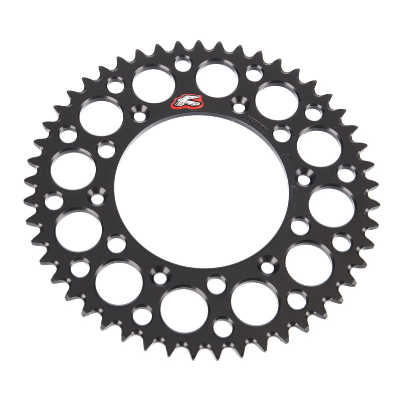 Load image into Gallery viewer, Renthal Sprocket Rear Black 49T Alloy 7075 T6 Grooved