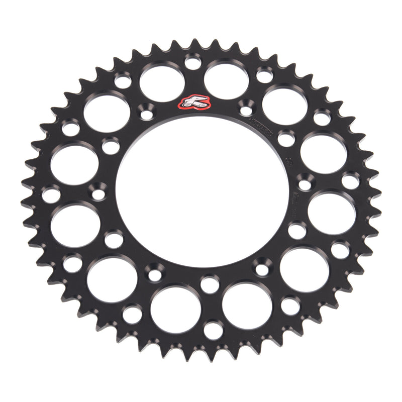 Load image into Gallery viewer, Renthal Sprocket Rear Black 50T Alloy 7075 T6 Grooved