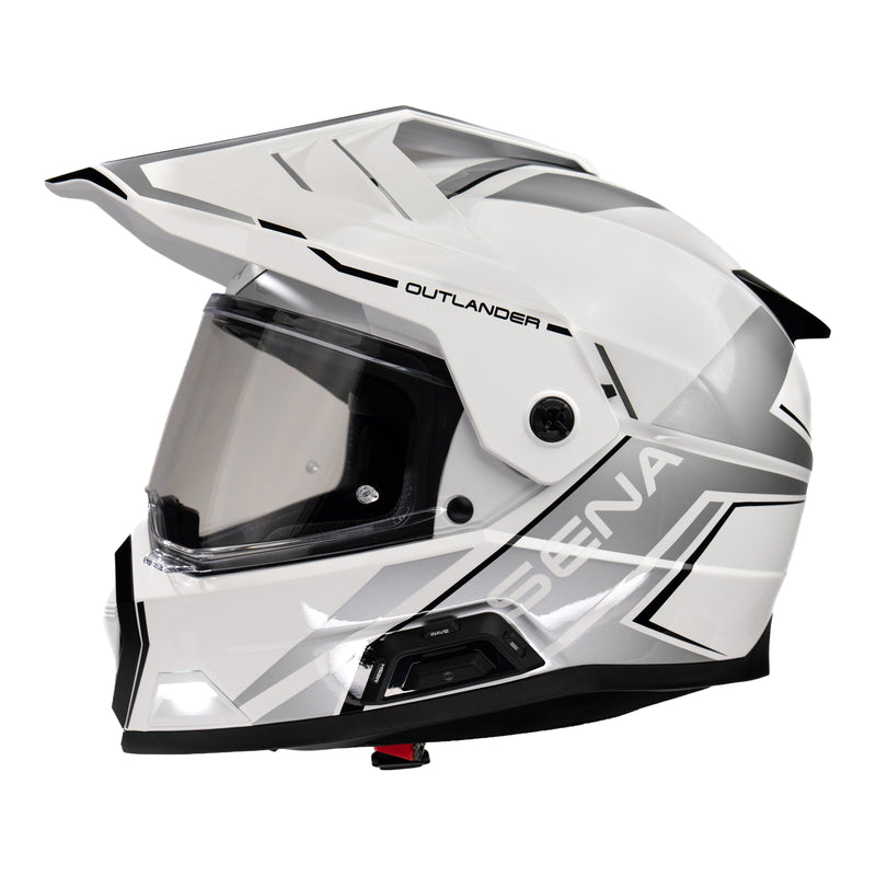 Load image into Gallery viewer, Sena Outlander Smart ADV Dual-Sport Helmet - Gloss White