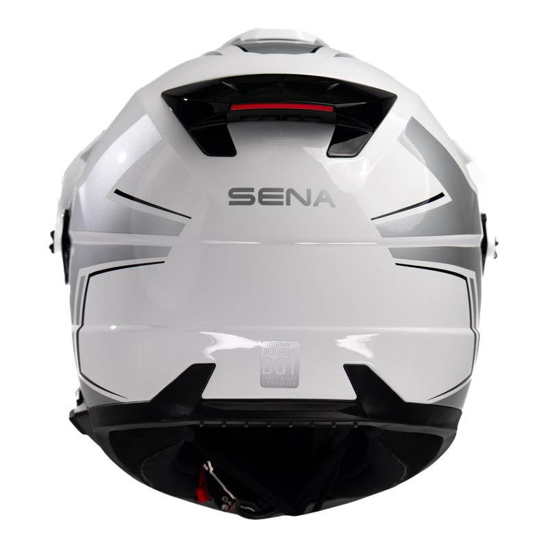 Load image into Gallery viewer, Sena Outlander Smart ADV Dual-Sport Helmet - Gloss White