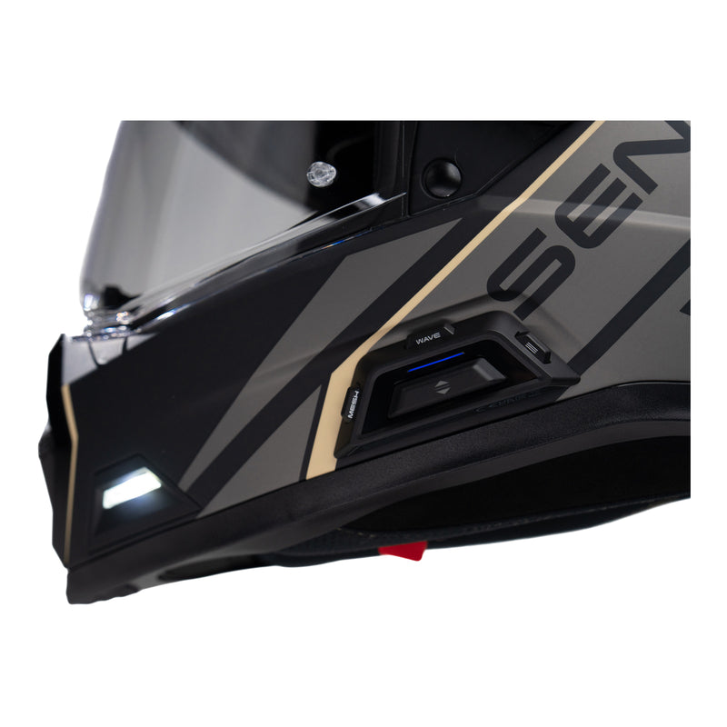 Load image into Gallery viewer, Sena Outlander Smart ADV Dual-Sport Helmet - Matte Black