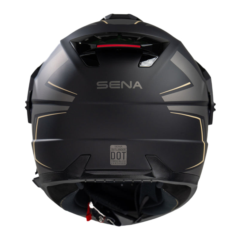 Load image into Gallery viewer, Sena Outlander Smart ADV Dual-Sport Helmet - Matte Black